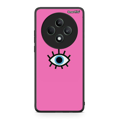 Oppo Reno12 F 5G / FS 5G Blue Eye Pink θήκη από τη Smartfits με σχέδιο στο πίσω μέρος και μαύρο περίβλημα | Smartphone case with colorful back and black bezels by Smartfits