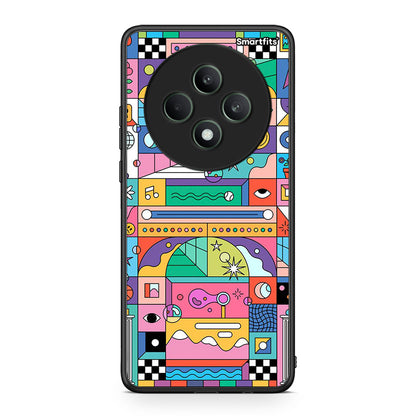 Oppo Reno12 F 5G / FS 5G Bubbles Soap θήκη από τη Smartfits με σχέδιο στο πίσω μέρος και μαύρο περίβλημα | Smartphone case with colorful back and black bezels by Smartfits