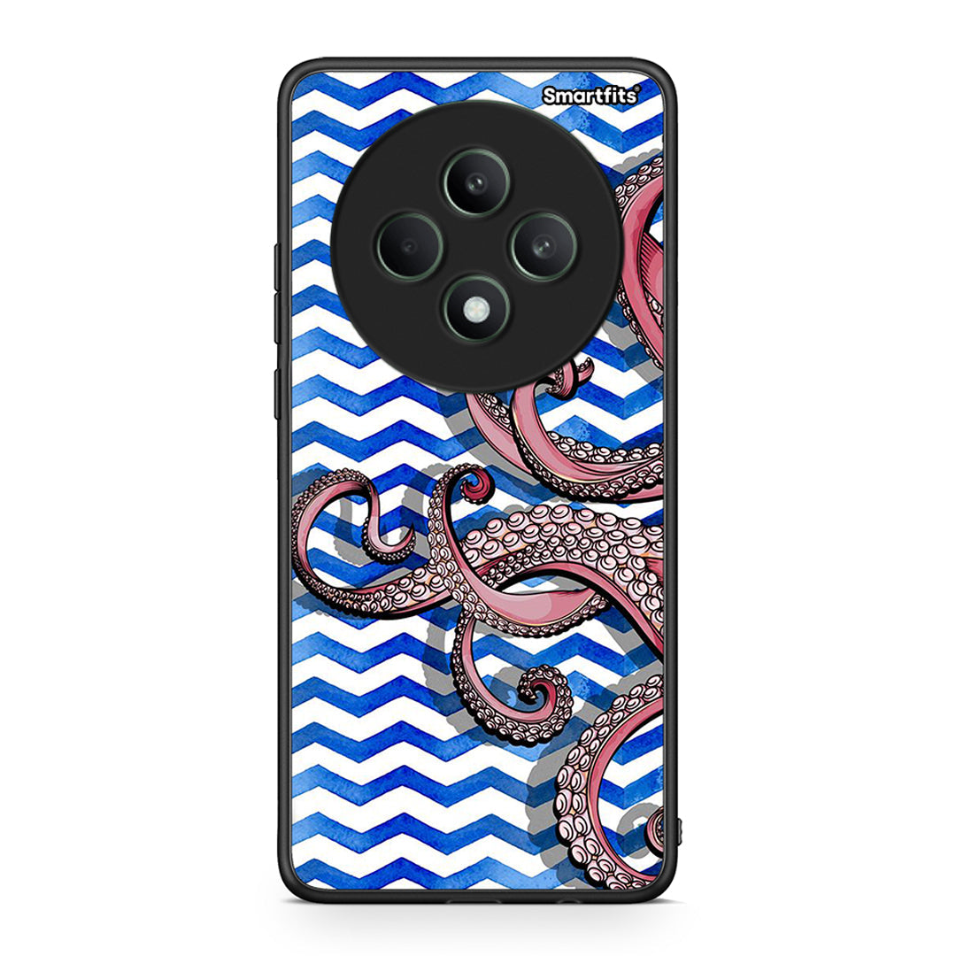 Oppo Reno12 F 5G / FS 5G Chevron Devilfish θήκη από τη Smartfits με σχέδιο στο πίσω μέρος και μαύρο περίβλημα | Smartphone case with colorful back and black bezels by Smartfits