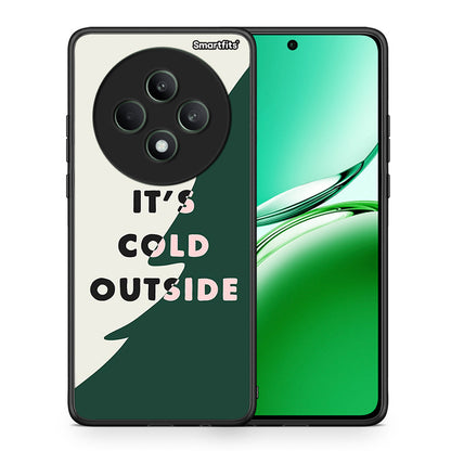 Θήκη Oppo Reno12 F 5G / FS 5G Cold Outside από τη Smartfits με σχέδιο στο πίσω μέρος και μαύρο περίβλημα | Oppo Reno12 F 5G / FS 5G Cold Outside case with colorful back and black bezels