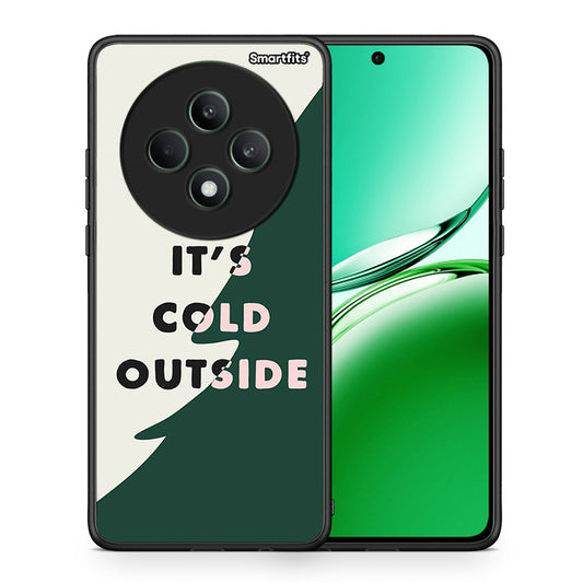Θήκη Oppo Reno12 F 5G / FS 5G Cold Outside από τη Smartfits με σχέδιο στο πίσω μέρος και μαύρο περίβλημα | Oppo Reno12 F 5G / FS 5G Cold Outside case with colorful back and black bezels