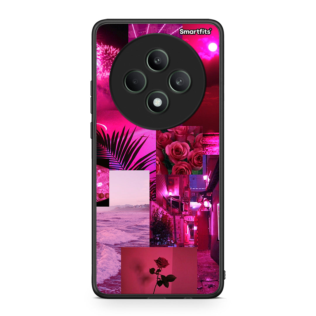 Oppo Reno12 F 5G / FS 5G Collage Red Roses Θήκη Αγίου Βαλεντίνου από τη Smartfits με σχέδιο στο πίσω μέρος και μαύρο περίβλημα | Smartphone case with colorful back and black bezels by Smartfits