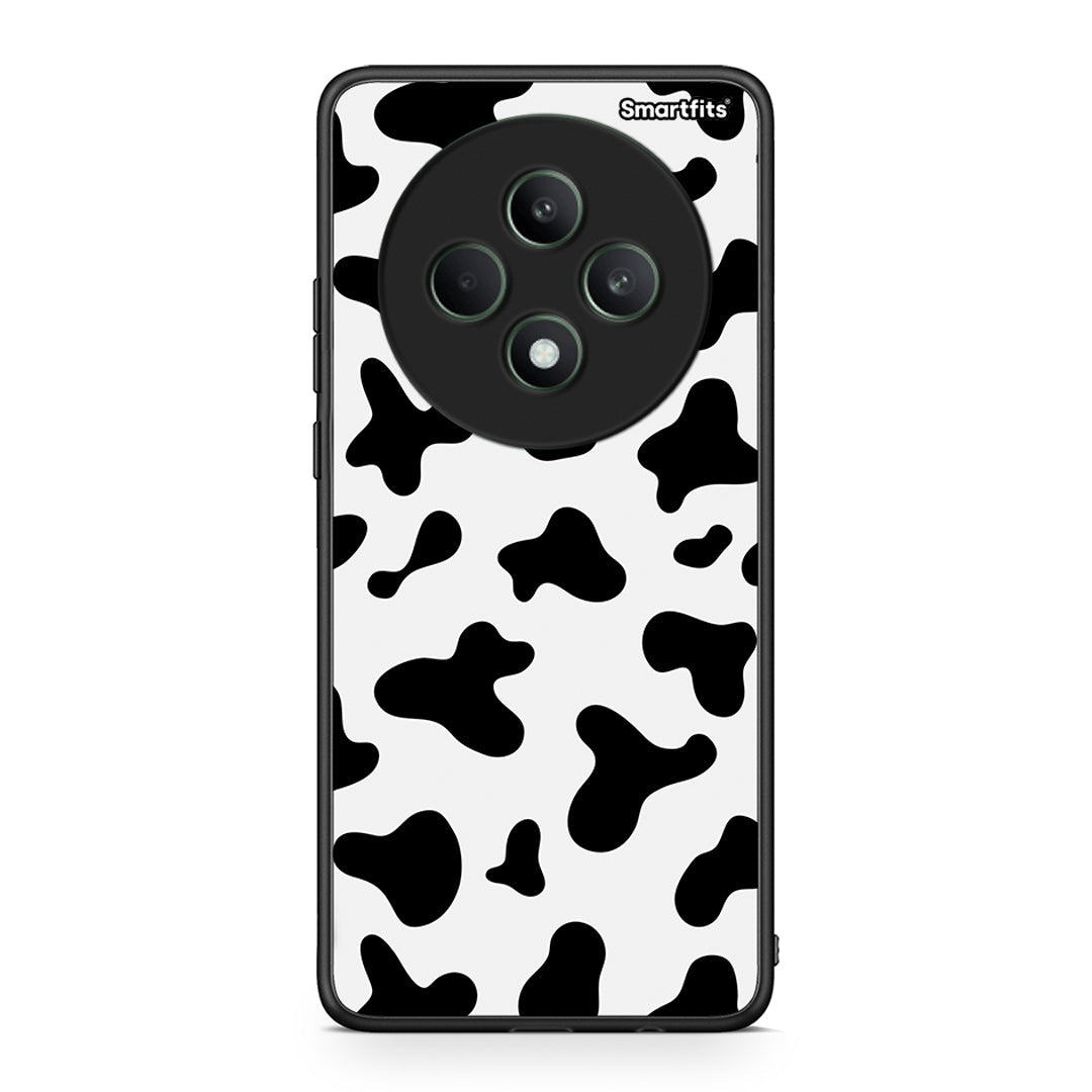 Oppo Reno12 F 5G / FS 5G Cow Print θήκη από τη Smartfits με σχέδιο στο πίσω μέρος και μαύρο περίβλημα | Smartphone case with colorful back and black bezels by Smartfits