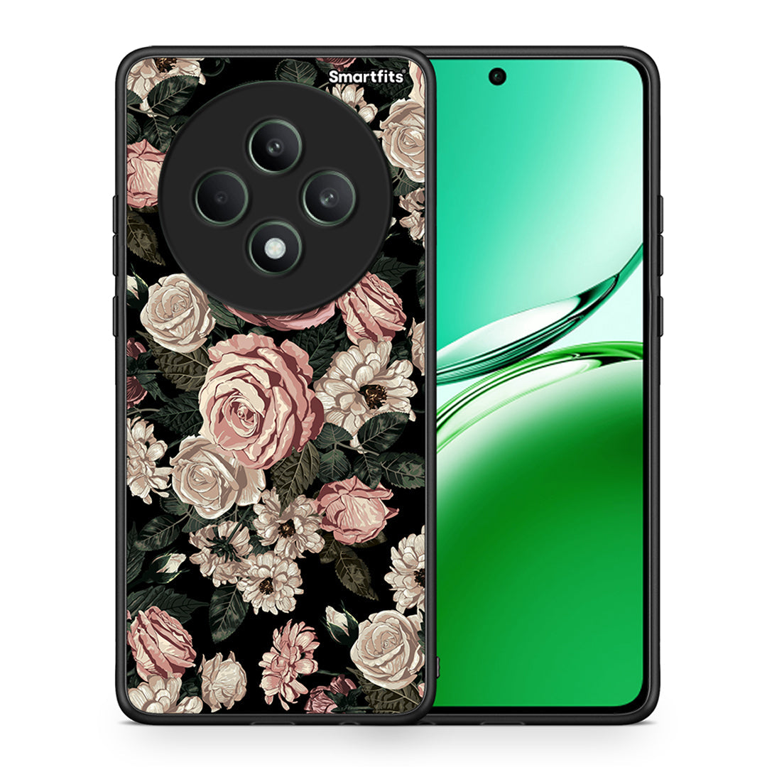 Θήκη Oppo Reno12 F 5G / FS 5G Wild Roses Flower από τη Smartfits με σχέδιο στο πίσω μέρος και μαύρο περίβλημα | Oppo Reno12 F 5G / FS 5G Wild Roses Flower case with colorful back and black bezels