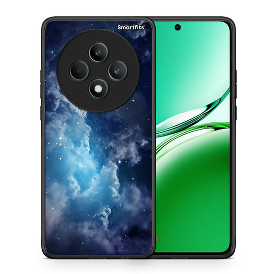 Θήκη Oppo Reno12 F 5G / FS 5G Blue Sky Galaxy από τη Smartfits με σχέδιο στο πίσω μέρος και μαύρο περίβλημα | Oppo Reno12 F 5G / FS 5G Blue Sky Galaxy case with colorful back and black bezels