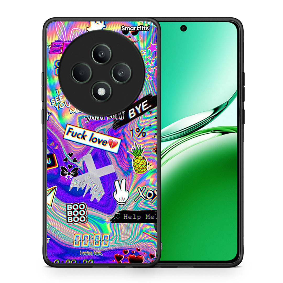 Θήκη Oppo Reno12 F 5G / FS 5G Game Over από τη Smartfits με σχέδιο στο πίσω μέρος και μαύρο περίβλημα | Oppo Reno12 F 5G / FS 5G Game Over case with colorful back and black bezels