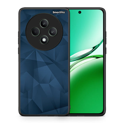 Θήκη Oppo Reno12 F 5G / FS 5G Blue Abstract Geometric από τη Smartfits με σχέδιο στο πίσω μέρος και μαύρο περίβλημα | Oppo Reno12 F 5G / FS 5G Blue Abstract Geometric case with colorful back and black bezels