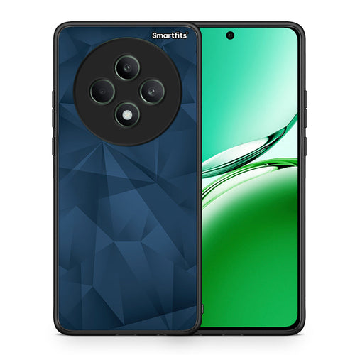 Θήκη Oppo Reno12 F 5G / FS 5G Blue Abstract Geometric από τη Smartfits με σχέδιο στο πίσω μέρος και μαύρο περίβλημα | Oppo Reno12 F 5G / FS 5G Blue Abstract Geometric case with colorful back and black bezels