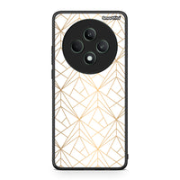 Thumbnail for 111 - Oppo Reno12 F 5G / FS 5G Luxury White Geometric case, cover, bumper