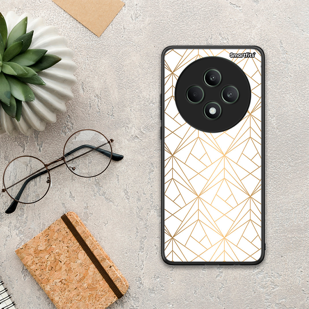 Geometric Luxury White - Oppo Reno12 F 5G / FS 5G θήκη