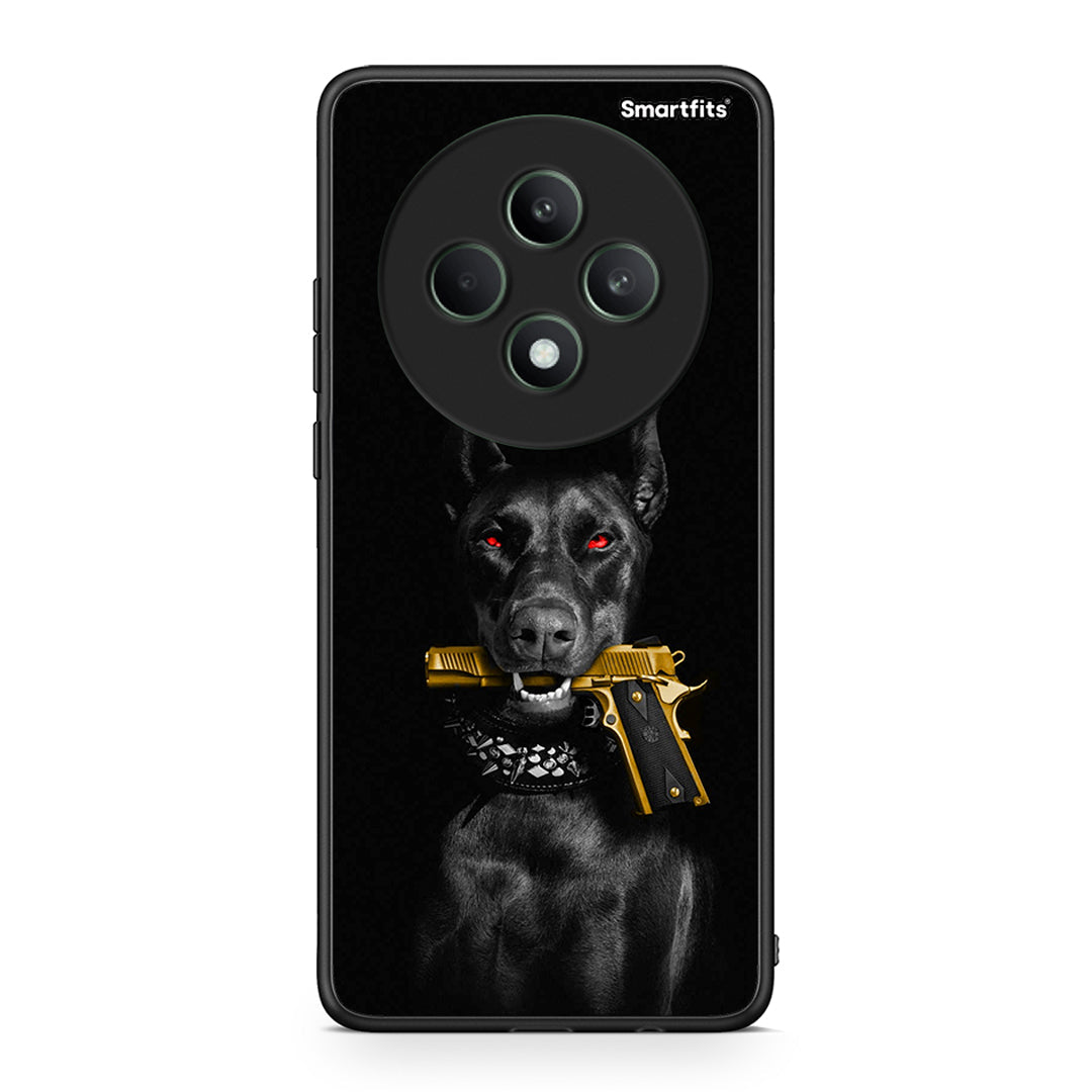 Oppo Reno12 F 5G / FS 5G Golden Gun Θήκη Αγίου Βαλεντίνου από τη Smartfits με σχέδιο στο πίσω μέρος και μαύρο περίβλημα | Smartphone case with colorful back and black bezels by Smartfits