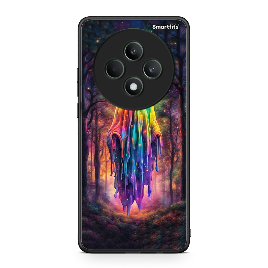 Oppo Reno12 F 5G / FS 5G Halloween Ghost θήκη από τη Smartfits με σχέδιο στο πίσω μέρος και μαύρο περίβλημα | Smartphone case with colorful back and black bezels by Smartfits