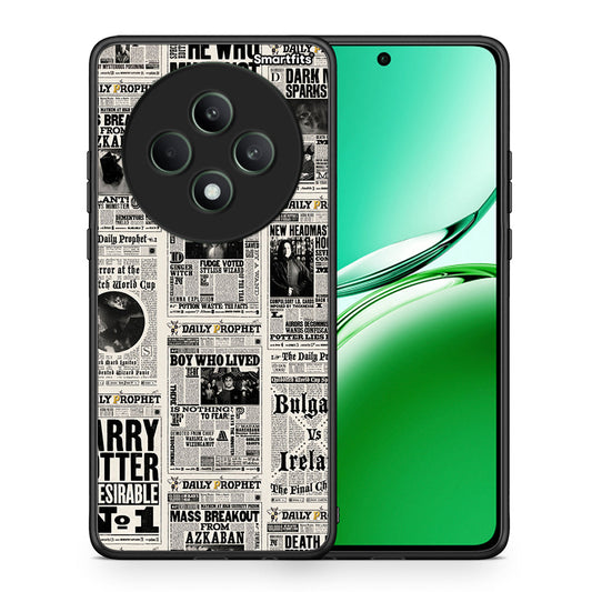 Θήκη Oppo Reno12 F 5G / FS 5G Harry Paper από τη Smartfits με σχέδιο στο πίσω μέρος και μαύρο περίβλημα | Oppo Reno12 F 5G / FS 5G Harry Paper case with colorful back and black bezels