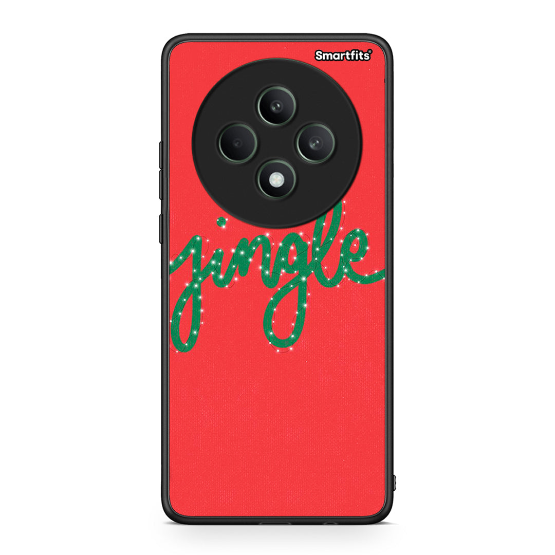 Oppo Reno12 F 5G / FS 5G Jingle Xmas θήκη από τη Smartfits με σχέδιο στο πίσω μέρος και μαύρο περίβλημα | Smartphone case with colorful back and black bezels by Smartfits