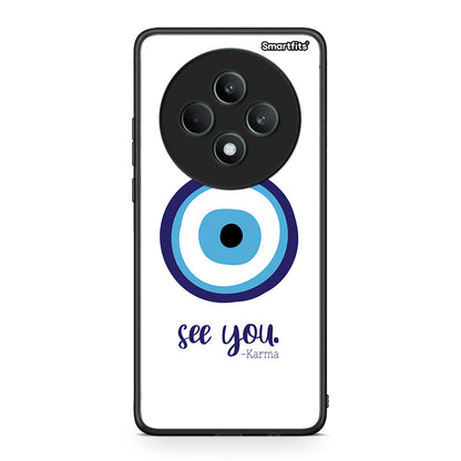 Oppo Reno12 F 5G / FS 5G Karma Says θήκη από τη Smartfits με σχέδιο στο πίσω μέρος και μαύρο περίβλημα | Smartphone case with colorful back and black bezels by Smartfits