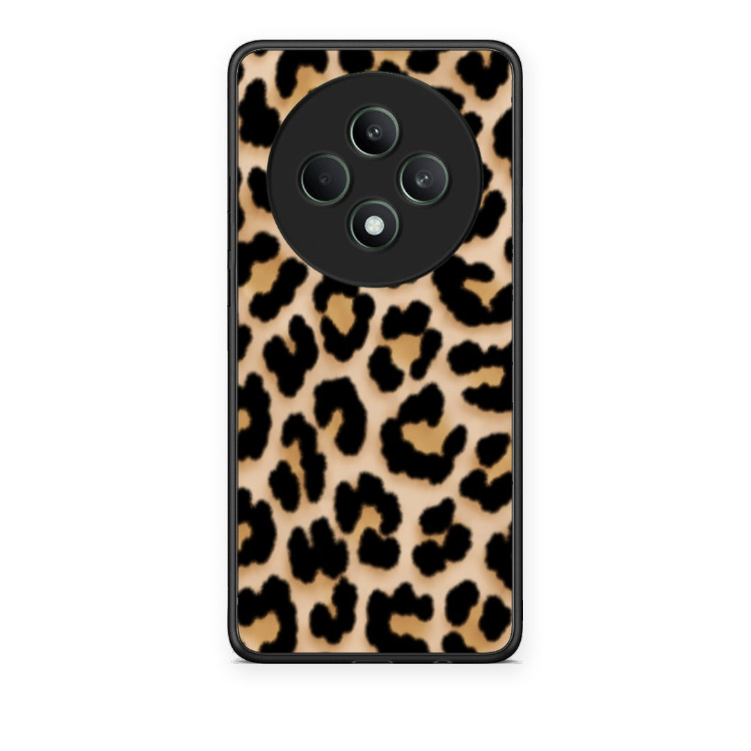 Θήκη Oppo Reno12 F 5G / FS 5G Leopard Print Tan Small από τη Smartfits με σχέδιο στο πίσω μέρος και μαύρο περίβλημα | Oppo Reno12 F 5G / FS 5G Leopard Print Tan Small case with colorful back and black bezels
