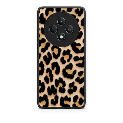 Θήκη Oppo Reno12 F 5G / FS 5G Leopard Print Tan Small από τη Smartfits με σχέδιο στο πίσω μέρος και μαύρο περίβλημα | Oppo Reno12 F 5G / FS 5G Leopard Print Tan Small case with colorful back and black bezels