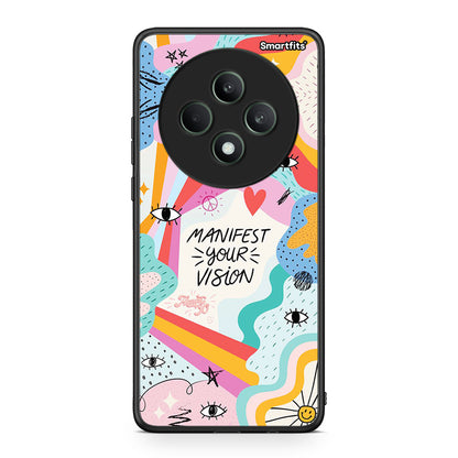 Oppo Reno12 F 5G / FS 5G Manifest Your Vision θήκη από τη Smartfits με σχέδιο στο πίσω μέρος και μαύρο περίβλημα | Smartphone case with colorful back and black bezels by Smartfits