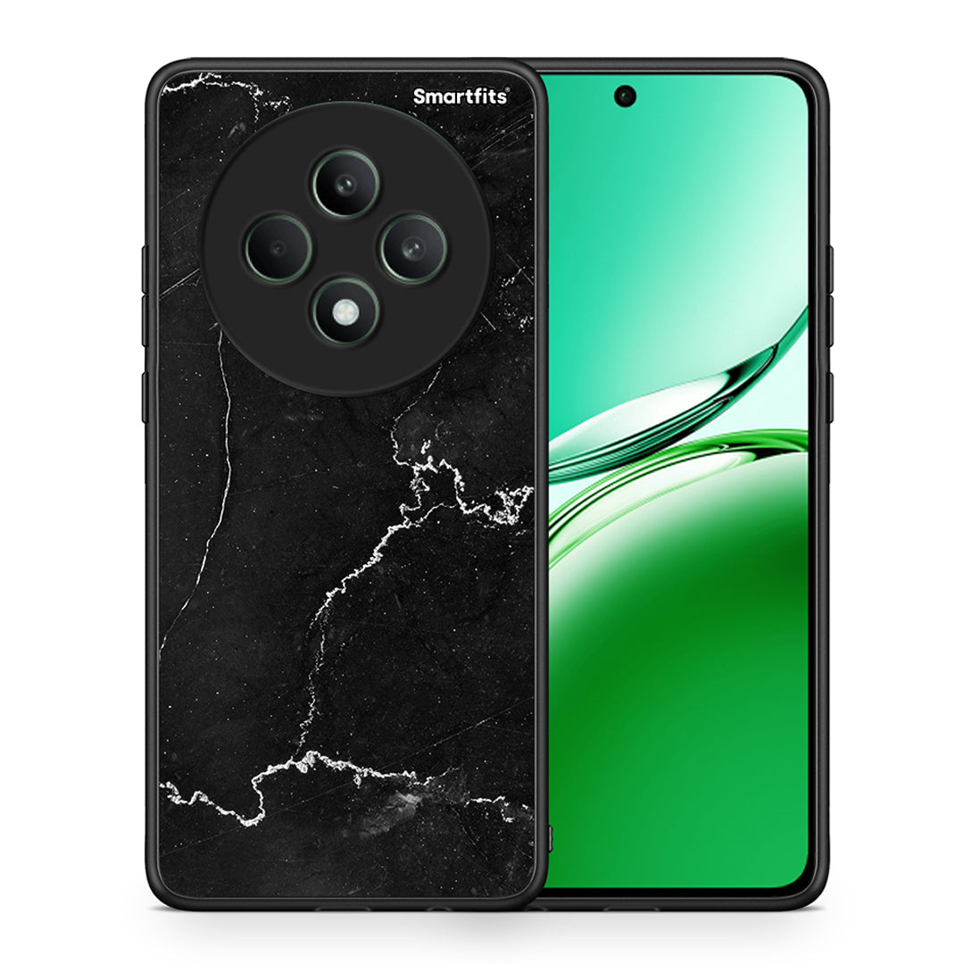 Θήκη Oppo Reno12 F 5G / FS 5G Marble Black από τη Smartfits με σχέδιο στο πίσω μέρος και μαύρο περίβλημα | Oppo Reno12 F 5G / FS 5G Marble Black case with colorful back and black bezels