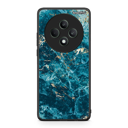 Oppo Reno12 F 5G / FS 5G Marble Blue θήκη από τη Smartfits με σχέδιο στο πίσω μέρος και μαύρο περίβλημα | Smartphone case with colorful back and black bezels by Smartfits