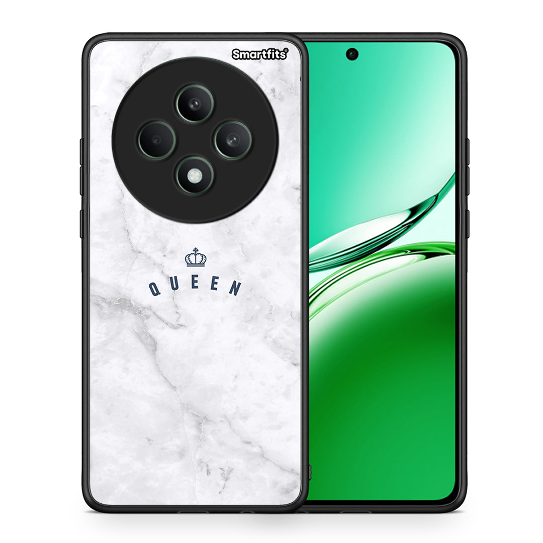 Θήκη Oppo Reno12 F 5G / FS 5G Queen Marble από τη Smartfits με σχέδιο στο πίσω μέρος και μαύρο περίβλημα | Oppo Reno12 F 5G / FS 5G Queen Marble case with colorful back and black bezels