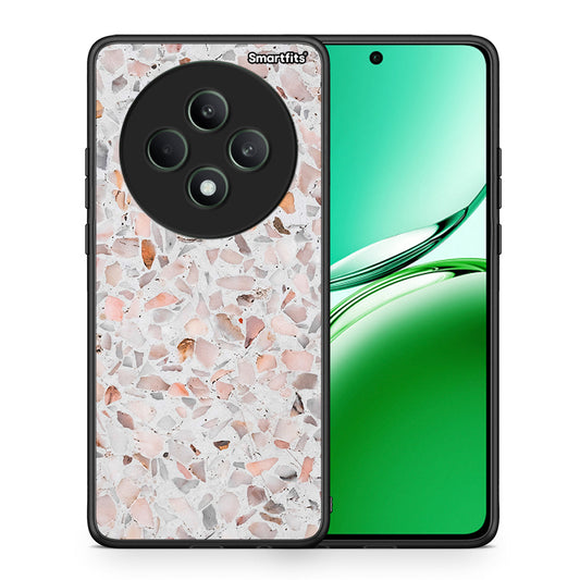 Θήκη Oppo Reno12 F 5G / FS 5G Marble Terrazzo από τη Smartfits με σχέδιο στο πίσω μέρος και μαύρο περίβλημα | Oppo Reno12 F 5G / FS 5G Marble Terrazzo case with colorful back and black bezels
