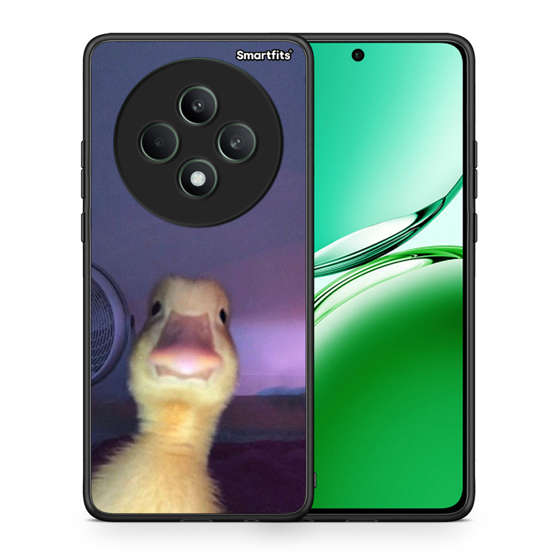 Θήκη Oppo Reno12 F 5G / FS 5G Meme Duck από τη Smartfits με σχέδιο στο πίσω μέρος και μαύρο περίβλημα | Oppo Reno12 F 5G / FS 5G Meme Duck case with colorful back and black bezels