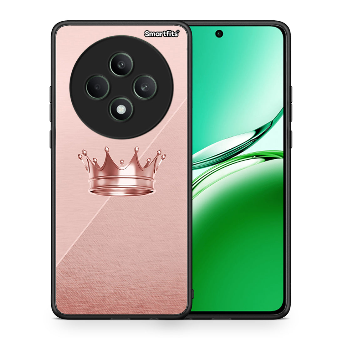 Θήκη Oppo Reno12 F 5G / FS 5G Crown Minimal από τη Smartfits με σχέδιο στο πίσω μέρος και μαύρο περίβλημα | Oppo Reno12 F 5G / FS 5G Crown Minimal case with colorful back and black bezels