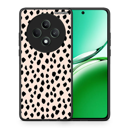 Θήκη Oppo Reno12 F 5G / FS 5G New Polka Dots από τη Smartfits με σχέδιο στο πίσω μέρος και μαύρο περίβλημα | Oppo Reno12 F 5G / FS 5G New Polka Dots case with colorful back and black bezels