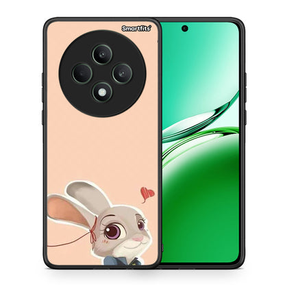 Θήκη Oppo Reno12 F 5G / FS 5G Nick Wilde And Judy Hopps Love 2 από τη Smartfits με σχέδιο στο πίσω μέρος και μαύρο περίβλημα | Oppo Reno12 F 5G / FS 5G Nick Wilde And Judy Hopps Love 2 case with colorful back and black bezels