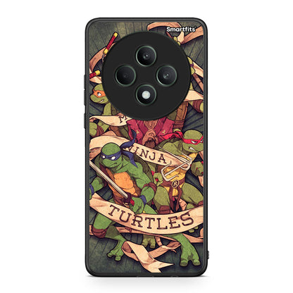 Oppo Reno12 F 5G / FS 5G Ninja Turtles θήκη από τη Smartfits με σχέδιο στο πίσω μέρος και μαύρο περίβλημα | Smartphone case with colorful back and black bezels by Smartfits