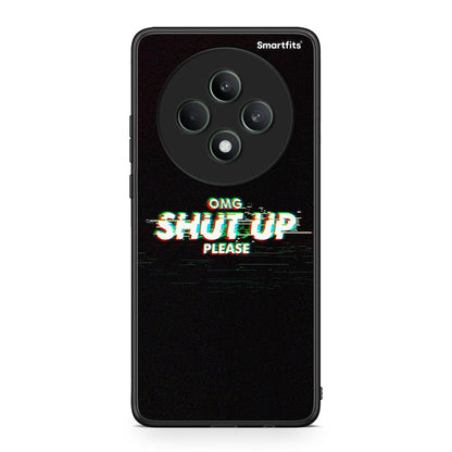 Oppo Reno12 F 5G / FS 5G OMG ShutUp θήκη από τη Smartfits με σχέδιο στο πίσω μέρος και μαύρο περίβλημα | Smartphone case with colorful back and black bezels by Smartfits