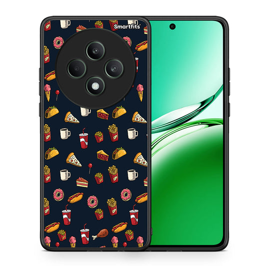 Θήκη Oppo Reno12 F 5G / FS 5G Hungry Random από τη Smartfits με σχέδιο στο πίσω μέρος και μαύρο περίβλημα | Oppo Reno12 F 5G / FS 5G Hungry Random case with colorful back and black bezels