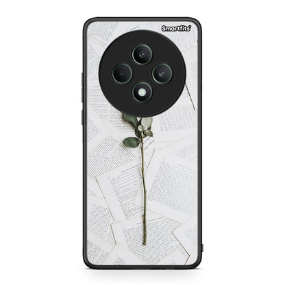 Oppo Reno12 F 5G / FS 5G Red Rose θήκη από τη Smartfits με σχέδιο στο πίσω μέρος και μαύρο περίβλημα | Smartphone case with colorful back and black bezels by Smartfits