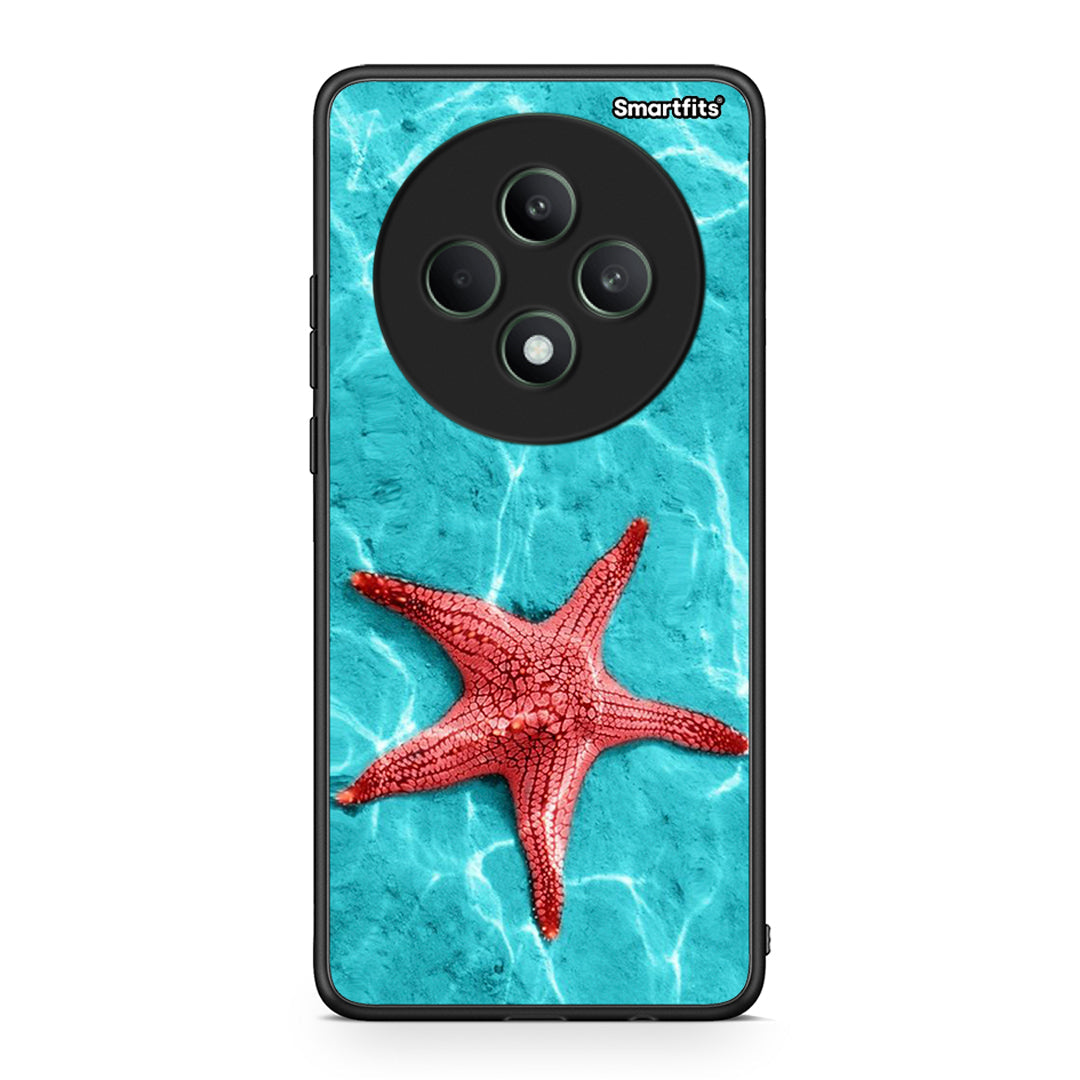 Oppo Reno12 F 5G / FS 5G Red Starfish Θήκη από τη Smartfits με σχέδιο στο πίσω μέρος και μαύρο περίβλημα | Smartphone case with colorful back and black bezels by Smartfits