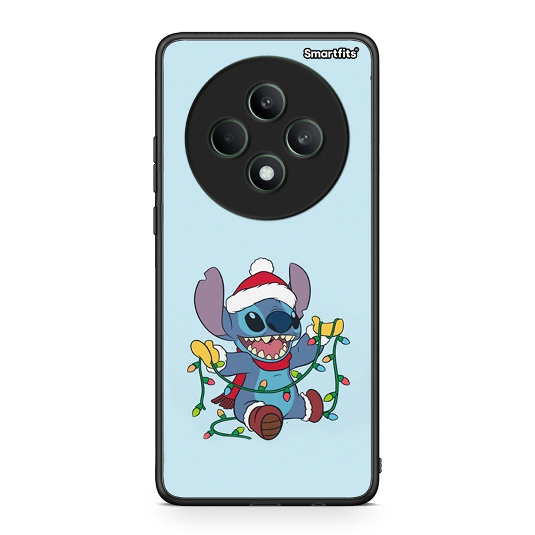 Oppo Reno12 F 5G / FS 5G Santa Stich θήκη από τη Smartfits με σχέδιο στο πίσω μέρος και μαύρο περίβλημα | Smartphone case with colorful back and black bezels by Smartfits