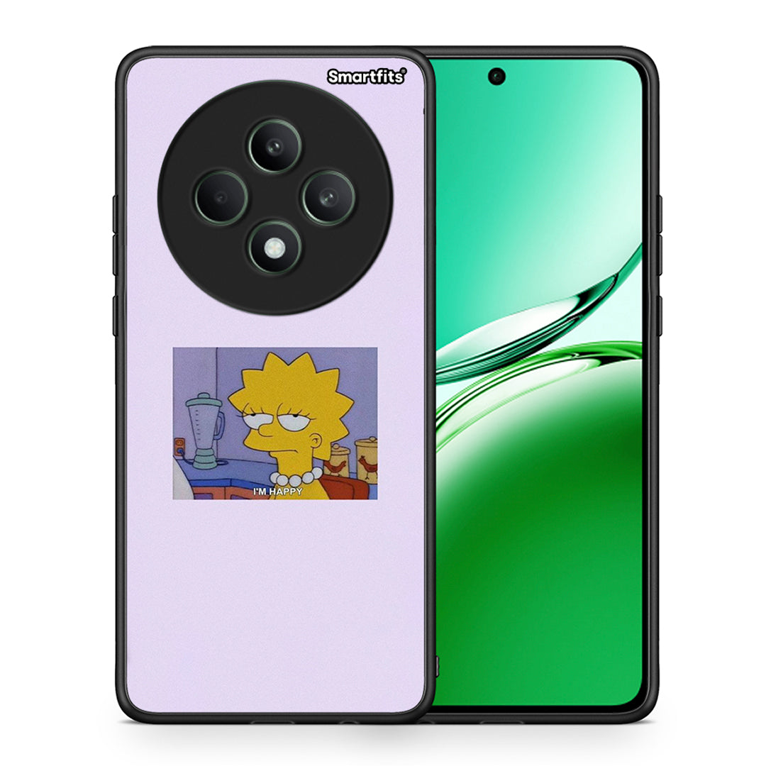 Θήκη Oppo Reno12 F 5G / FS 5G So Happy από τη Smartfits με σχέδιο στο πίσω μέρος και μαύρο περίβλημα | Oppo Reno12 F 5G / FS 5G So Happy case with colorful back and black bezels