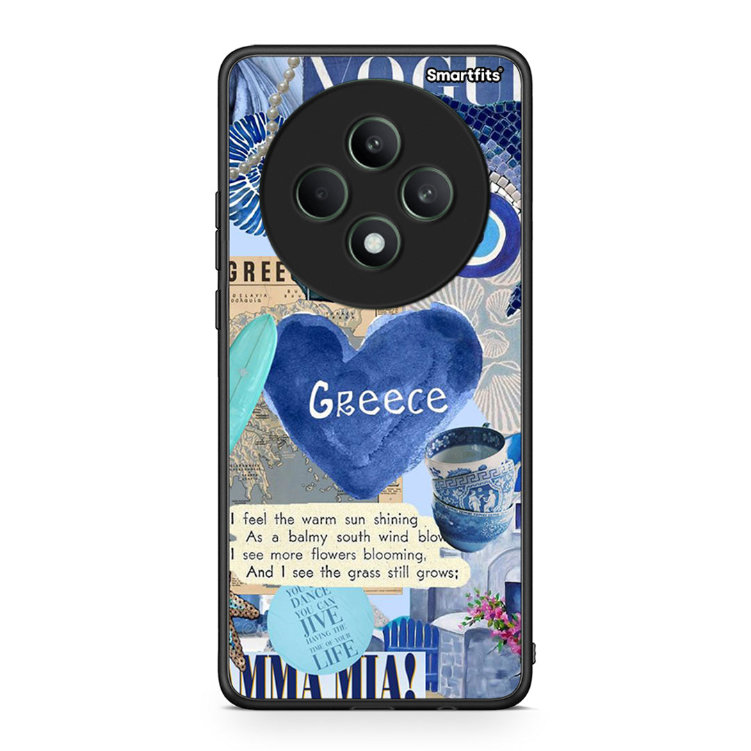 Oppo Reno12 F 5G / FS 5G Summer In Greece Θήκη από τη Smartfits με σχέδιο στο πίσω μέρος και μαύρο περίβλημα | Smartphone case with colorful back and black bezels by Smartfits