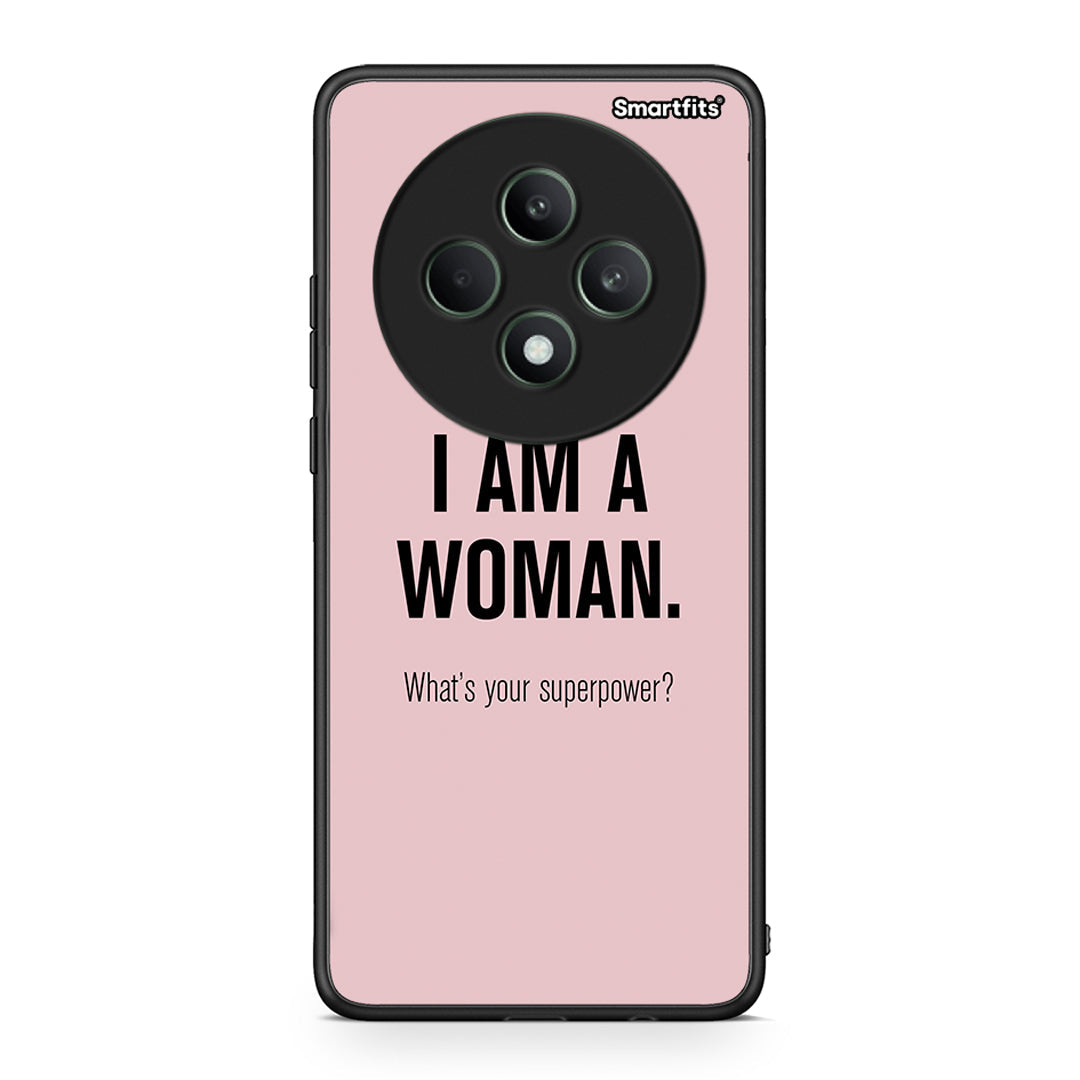 Oppo Reno12 F 5G / FS 5G Superpower Woman θήκη από τη Smartfits με σχέδιο στο πίσω μέρος και μαύρο περίβλημα | Smartphone case with colorful back and black bezels by Smartfits