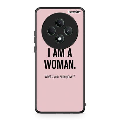 Oppo Reno12 F 5G / FS 5G Superpower Woman θήκη από τη Smartfits με σχέδιο στο πίσω μέρος και μαύρο περίβλημα | Smartphone case with colorful back and black bezels by Smartfits