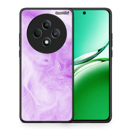 Θήκη Oppo Reno12 F 5G / FS 5G Lavender Watercolor από τη Smartfits με σχέδιο στο πίσω μέρος και μαύρο περίβλημα | Oppo Reno12 F 5G / FS 5G Lavender Watercolor case with colorful back and black bezels