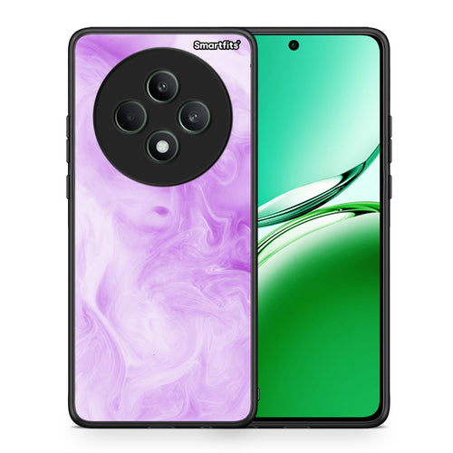 Θήκη Oppo Reno12 F 5G / FS 5G Lavender Watercolor από τη Smartfits με σχέδιο στο πίσω μέρος και μαύρο περίβλημα | Oppo Reno12 F 5G / FS 5G Lavender Watercolor case with colorful back and black bezels