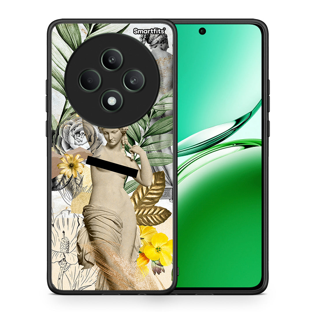 Θήκη Oppo Reno12 F 5G / FS 5G Woman Statue από τη Smartfits με σχέδιο στο πίσω μέρος και μαύρο περίβλημα | Oppo Reno12 F 5G / FS 5G Woman Statue case with colorful back and black bezels