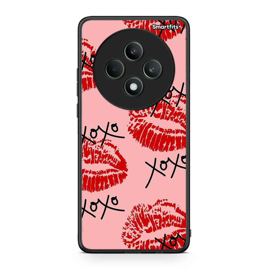 Oppo Reno12 F 5G / FS 5G XOXO Lips θήκη από τη Smartfits με σχέδιο στο πίσω μέρος και μαύρο περίβλημα | Smartphone case with colorful back and black bezels by Smartfits