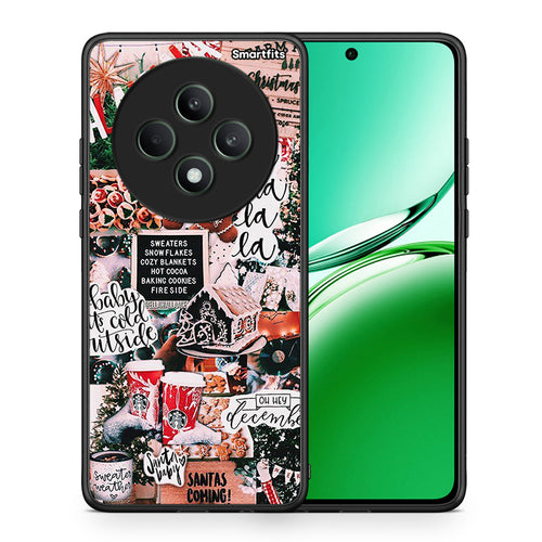 Θήκη Oppo Reno12 F 5G / FS 5G Xmas Habbits από τη Smartfits με σχέδιο στο πίσω μέρος και μαύρο περίβλημα | Oppo Reno12 F 5G / FS 5G Xmas Habbits case with colorful back and black bezels