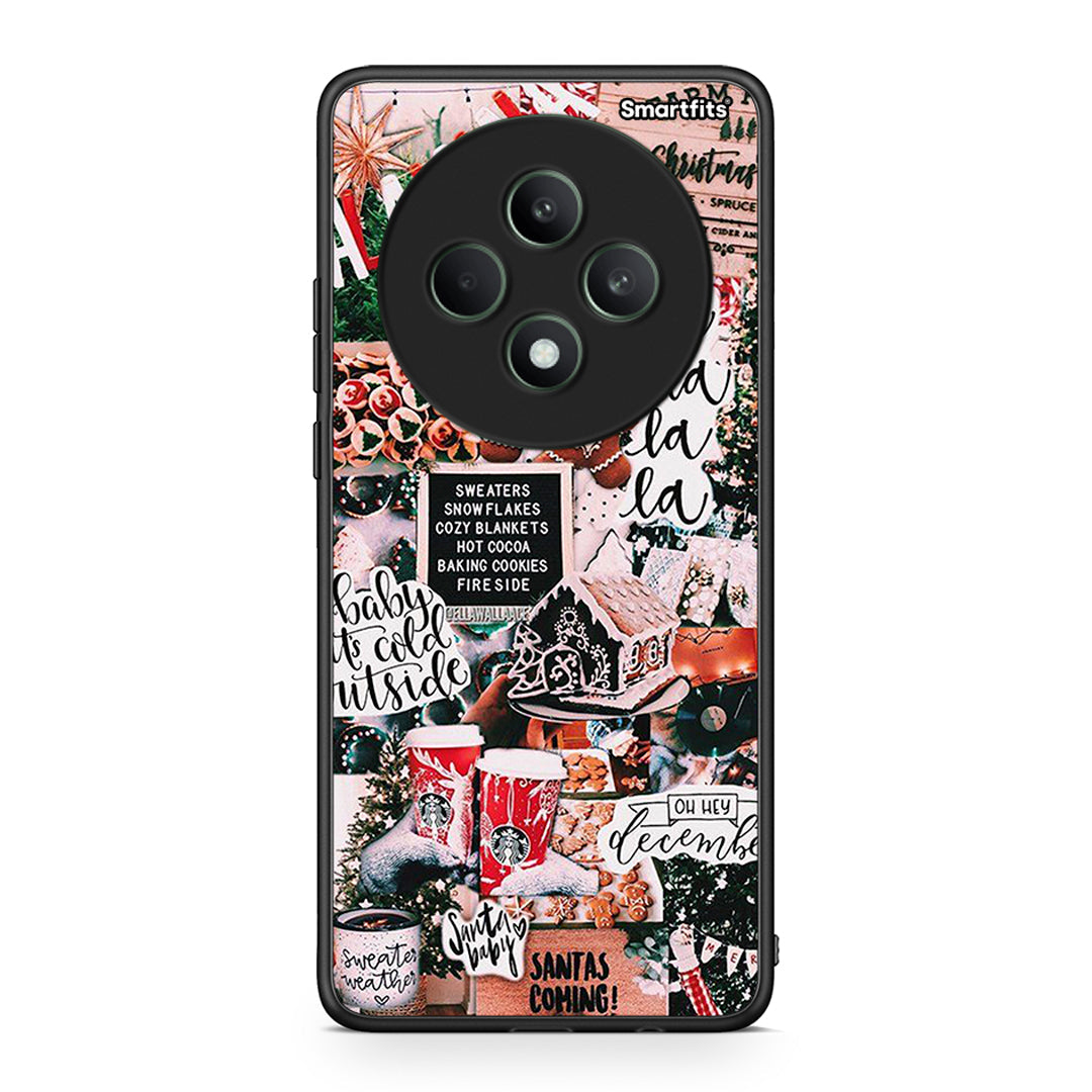 Oppo Reno12 F 5G / FS 5G Xmas Habbits θήκη από τη Smartfits με σχέδιο στο πίσω μέρος και μαύρο περίβλημα | Smartphone case with colorful back and black bezels by Smartfits