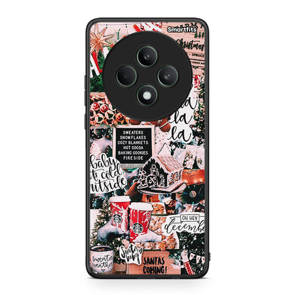 Oppo Reno12 F 5G / FS 5G Xmas Habbits θήκη από τη Smartfits με σχέδιο στο πίσω μέρος και μαύρο περίβλημα | Smartphone case with colorful back and black bezels by Smartfits