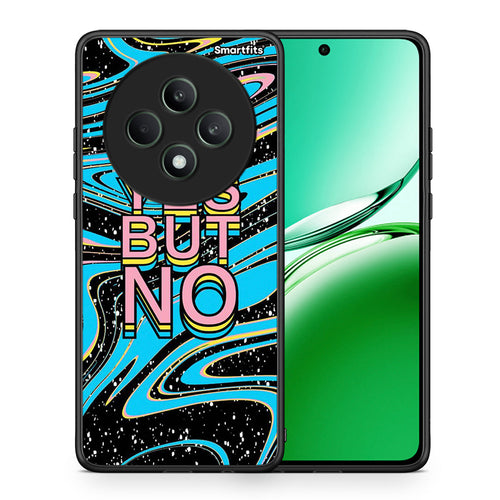 Θήκη Oppo Reno12 F 5G / FS 5G Yes But No από τη Smartfits με σχέδιο στο πίσω μέρος και μαύρο περίβλημα | Oppo Reno12 F 5G / FS 5G Yes But No case with colorful back and black bezels