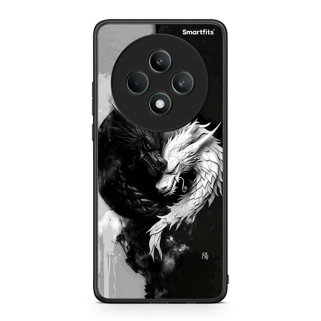 Oppo Reno12 F 5G / FS 5G Yin Yang Θήκη από τη Smartfits με σχέδιο στο πίσω μέρος και μαύρο περίβλημα | Smartphone case with colorful back and black bezels by Smartfits