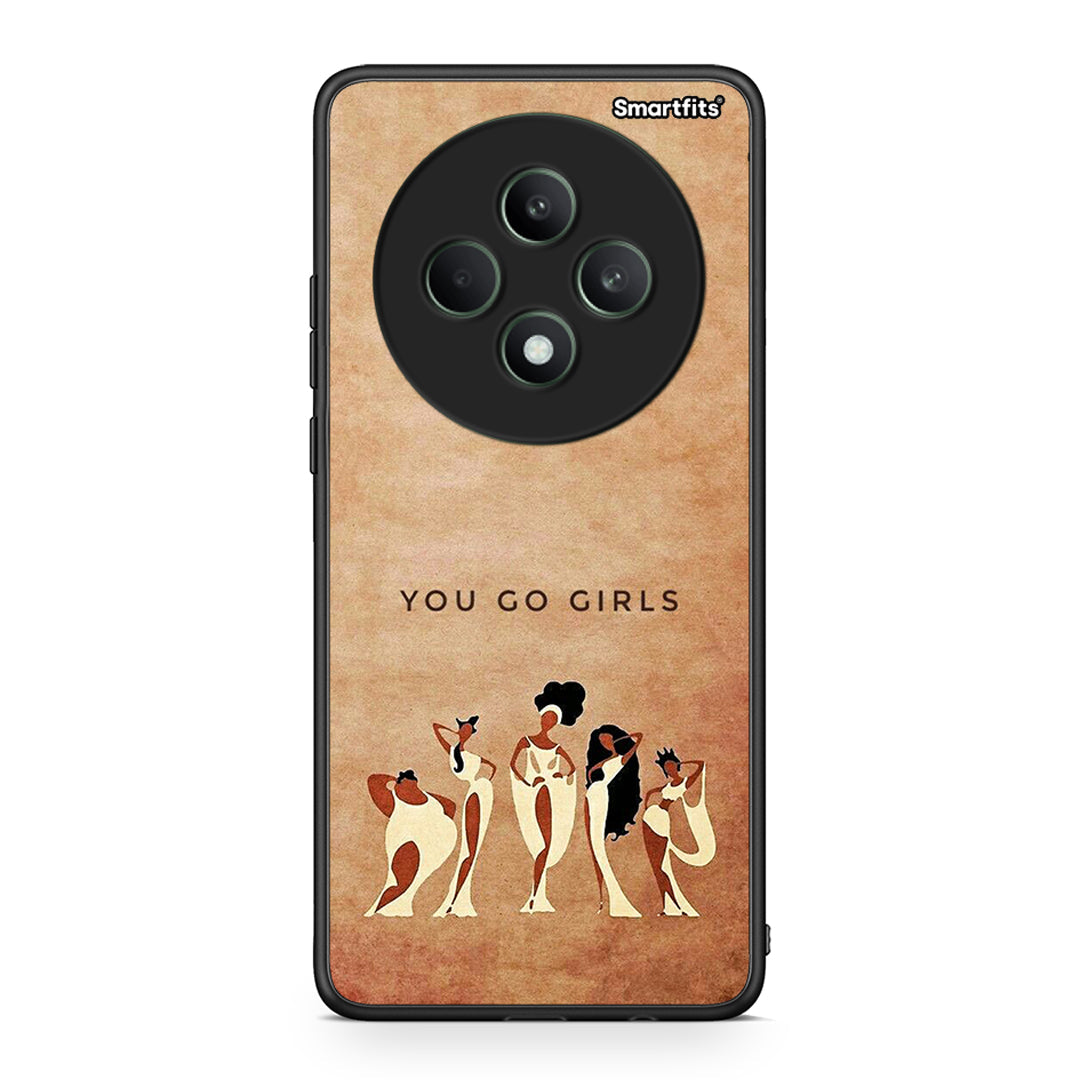 Oppo Reno12 F 5G / FS 5G You Go Girl θήκη από τη Smartfits με σχέδιο στο πίσω μέρος και μαύρο περίβλημα | Smartphone case with colorful back and black bezels by Smartfits